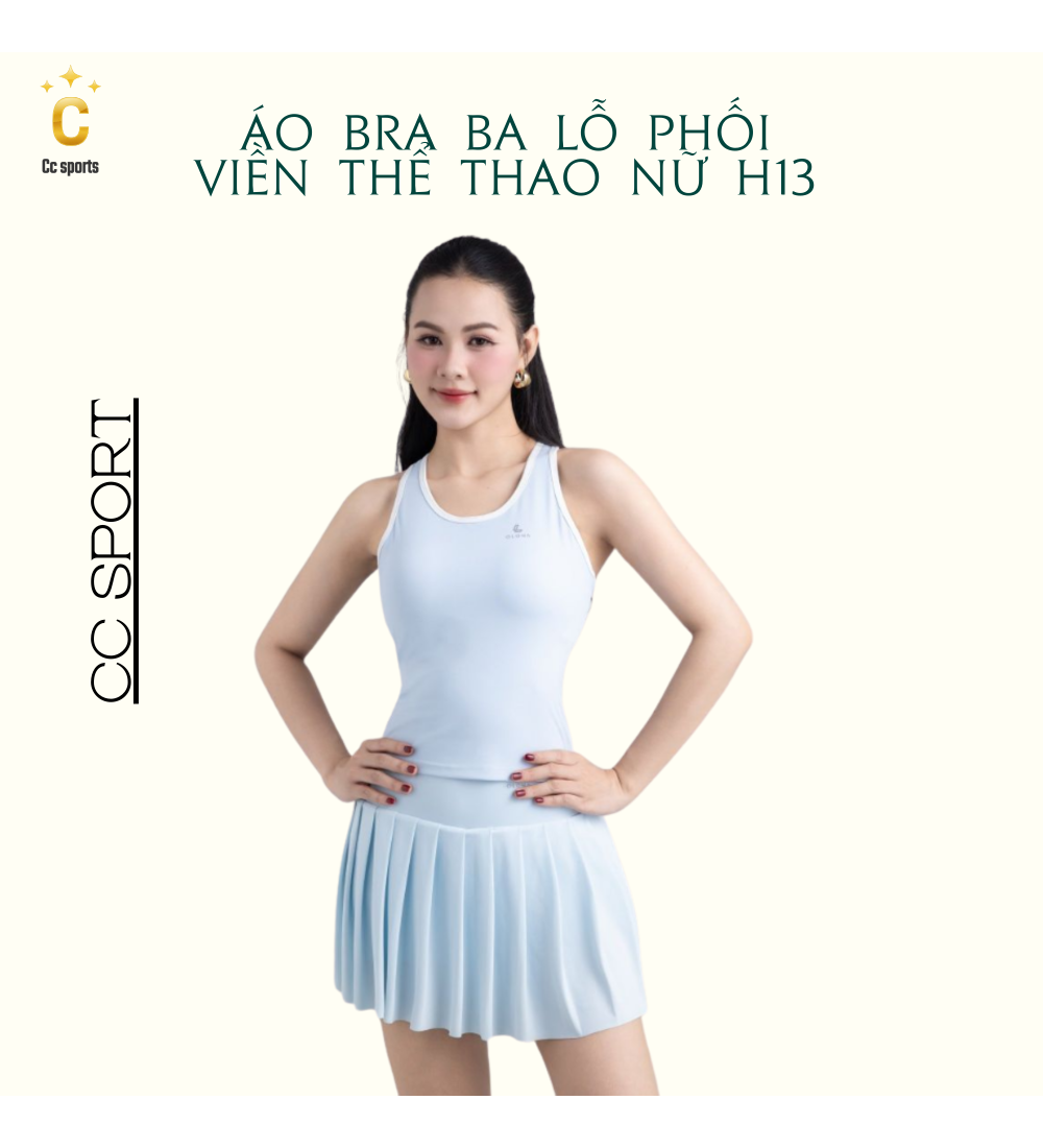 Áo Bra Ba Lỗ Phối Viền Thể Thao Nữ H13