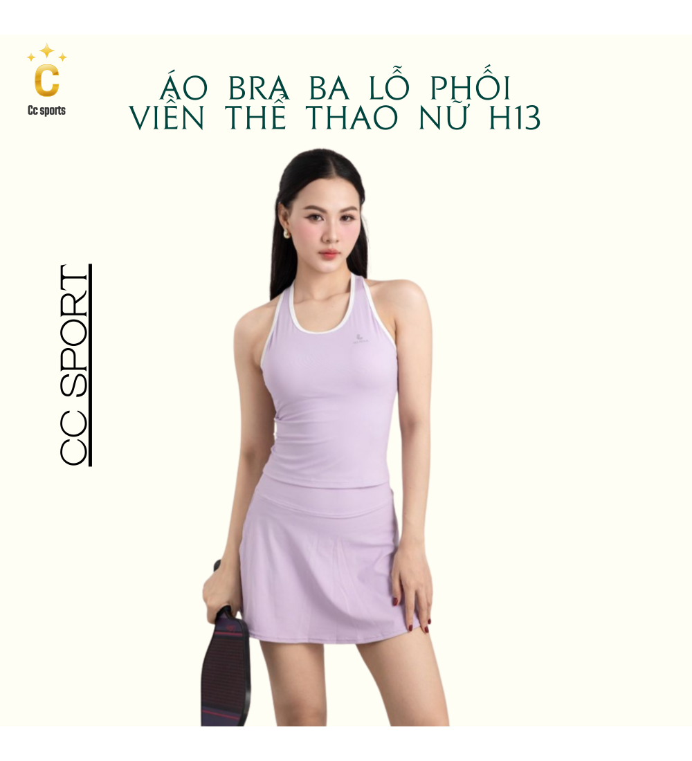 Áo Bra Ba Lỗ Phối Viền Thể Thao Nữ H13