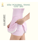 Đầm Pickleball Tennis Golf Thể Thao Nữ Phối Viền SB12