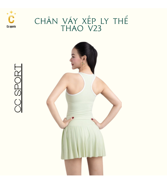 Chân Váy Xếp Ly Thể Thao V23