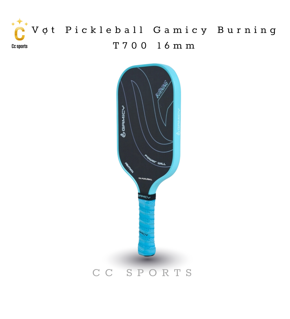 Vợt Pickleball Gamicy Burning T700 16mm