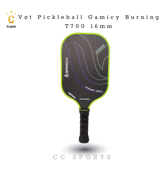 Vợt Pickleball Gamicy Burning T700 16mm