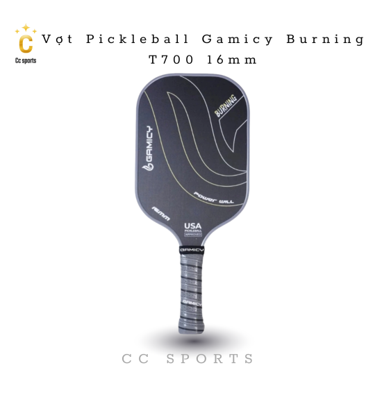 Vợt Pickleball Gamicy Burning T700 16mm