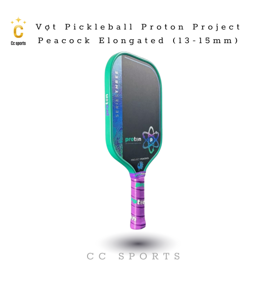 Vợt Pickleball Proton Project Peacock Elongated (13-15mm)