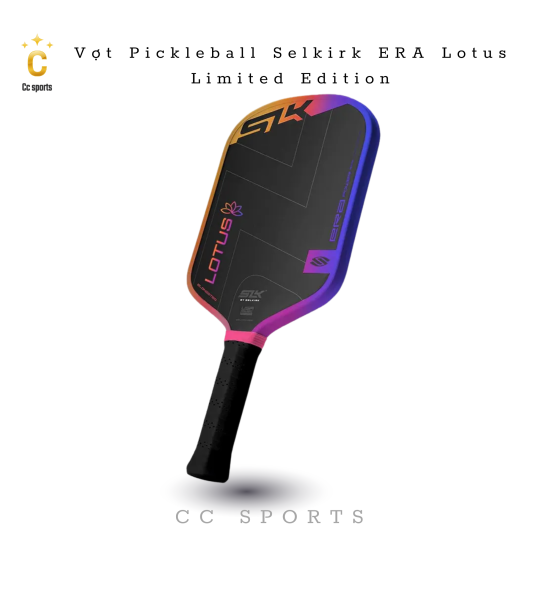 Vợt Pickleball Selkirk Era Power Lotus Elongated Đen Phối Màu