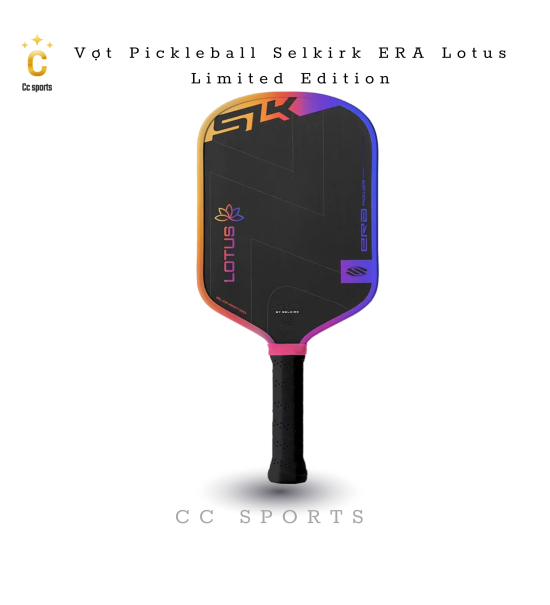 Vợt Pickleball Selkirk Era Power Lotus Elongated Đen Phối Màu