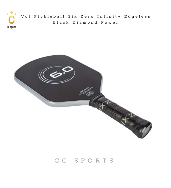 Vợt Pickleball Six Zero Black Diamond  14mm