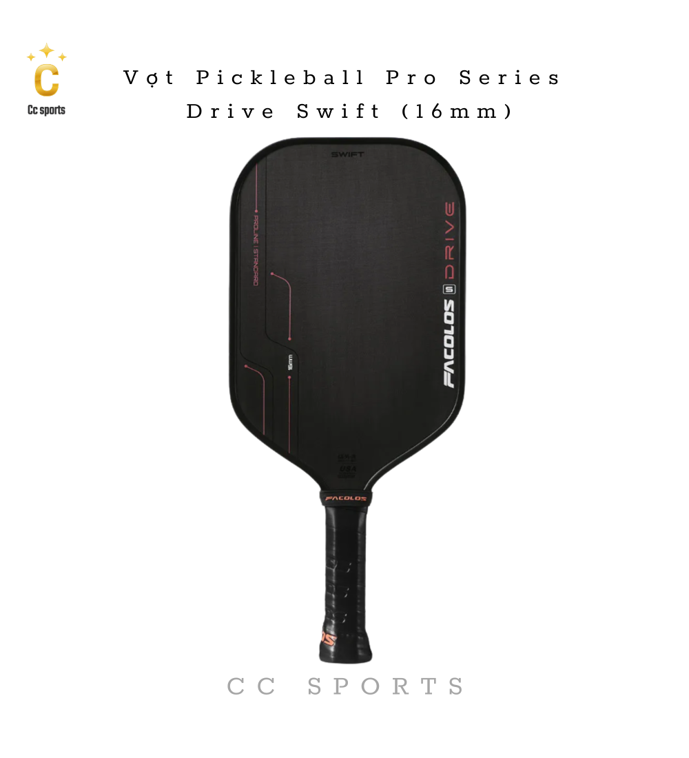 Vợt Pickleball Pro Series – Drive Swift (16mm)