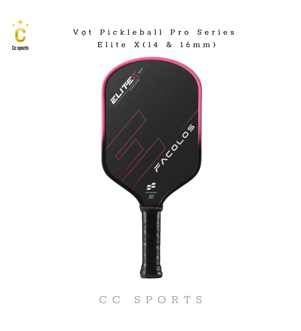 Vợt Pickleball Pro Series – Elite X (14 & 16mm)