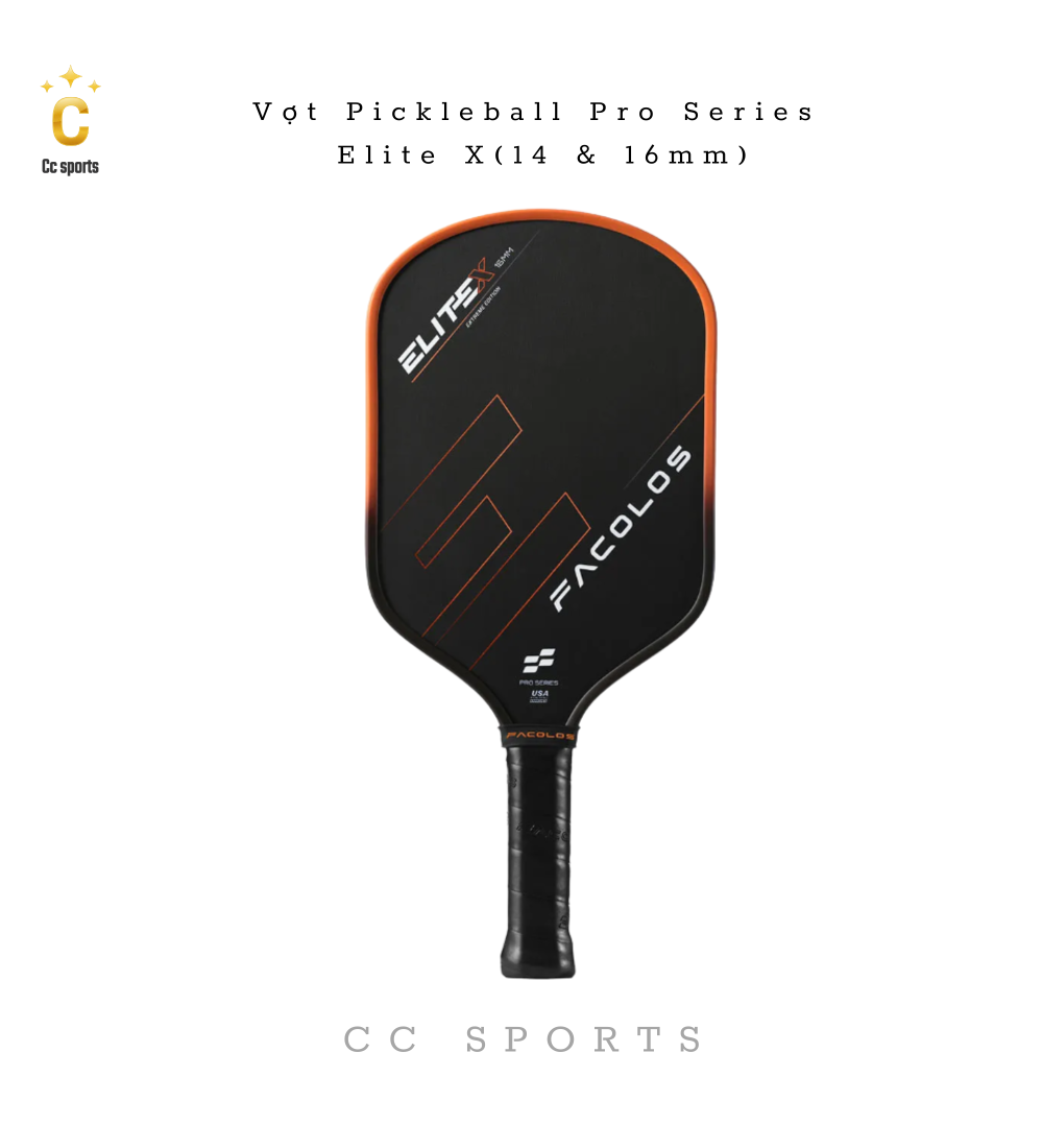 Vợt Pickleball Pro Series – Elite X (14 & 16mm)