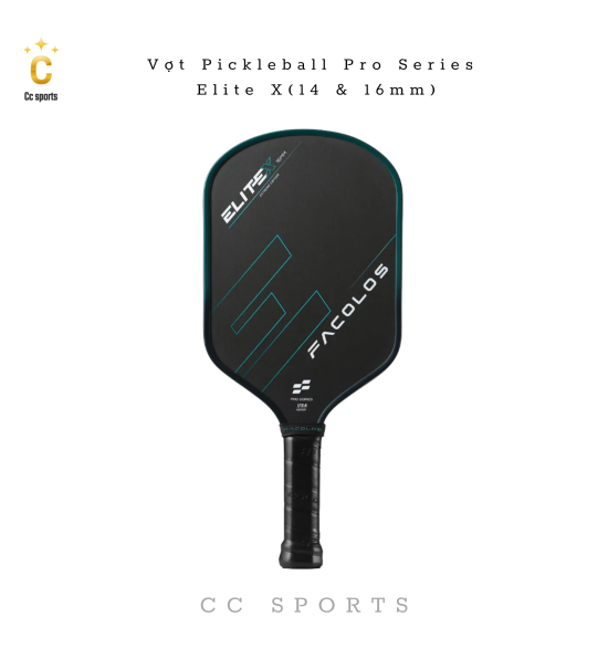 Vợt Pickleball Pro Series – Elite X (14 & 16mm)