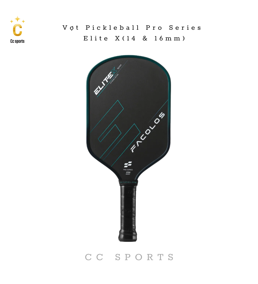 Vợt Pickleball Pro Series – Elite X (14 & 16mm)