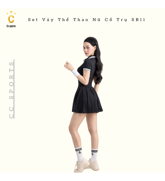 Set Váy Thể Thao Nữ Cổ Trụ SB11