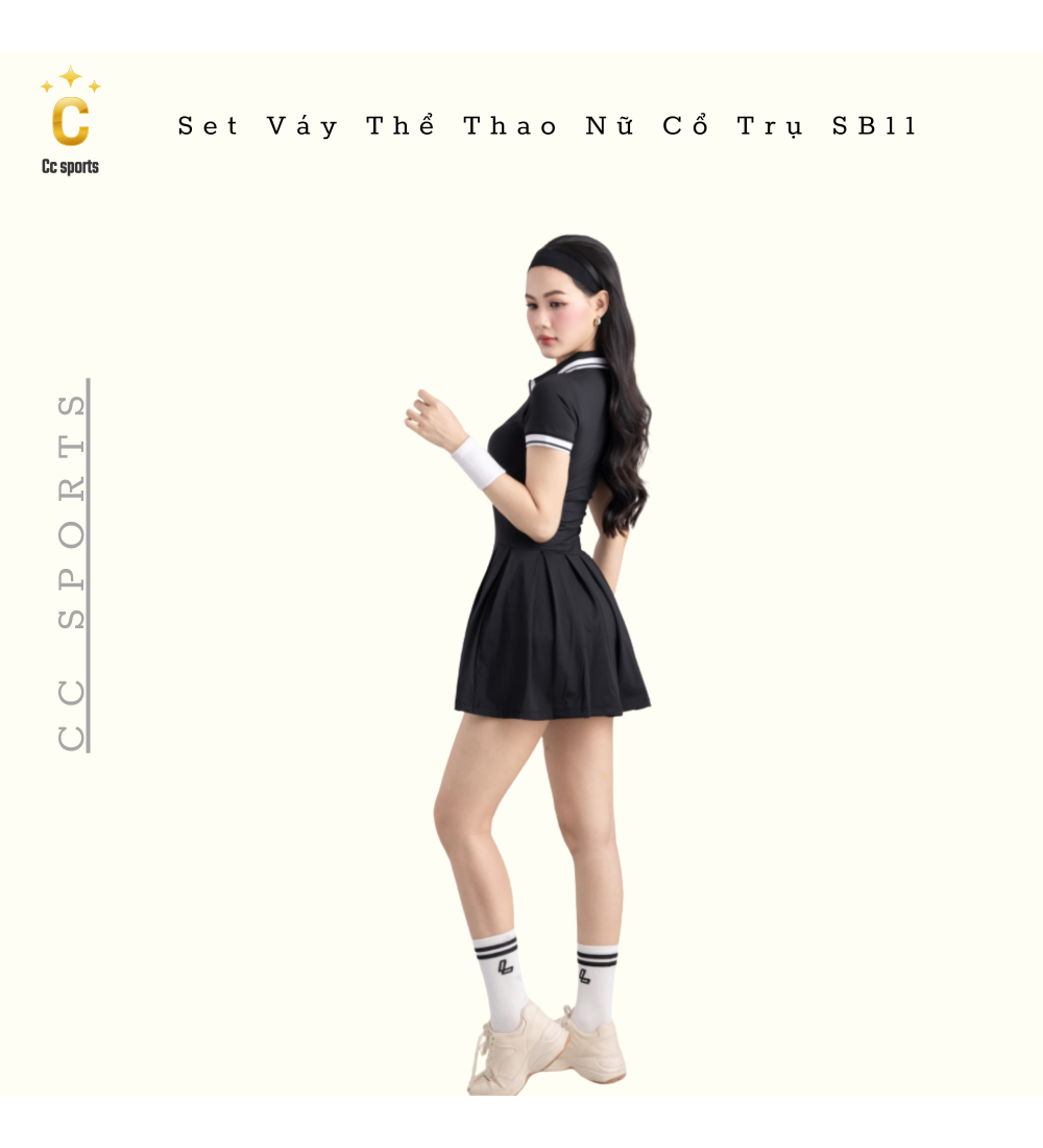 Set Váy Thể Thao Nữ Cổ Trụ SB11