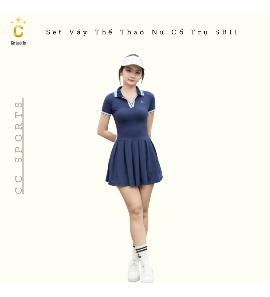 Set Váy Thể Thao Nữ Cổ Trụ SB11