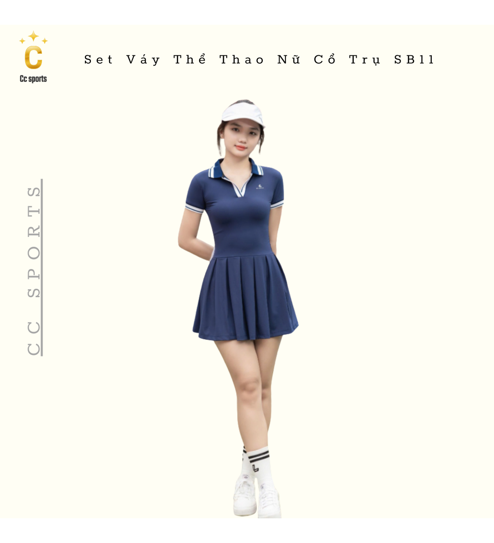 Set Váy Thể Thao Nữ Cổ Trụ SB11