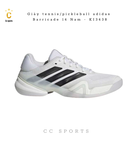 Giày tennis/pickleball adidas Barricade 14  KI3438