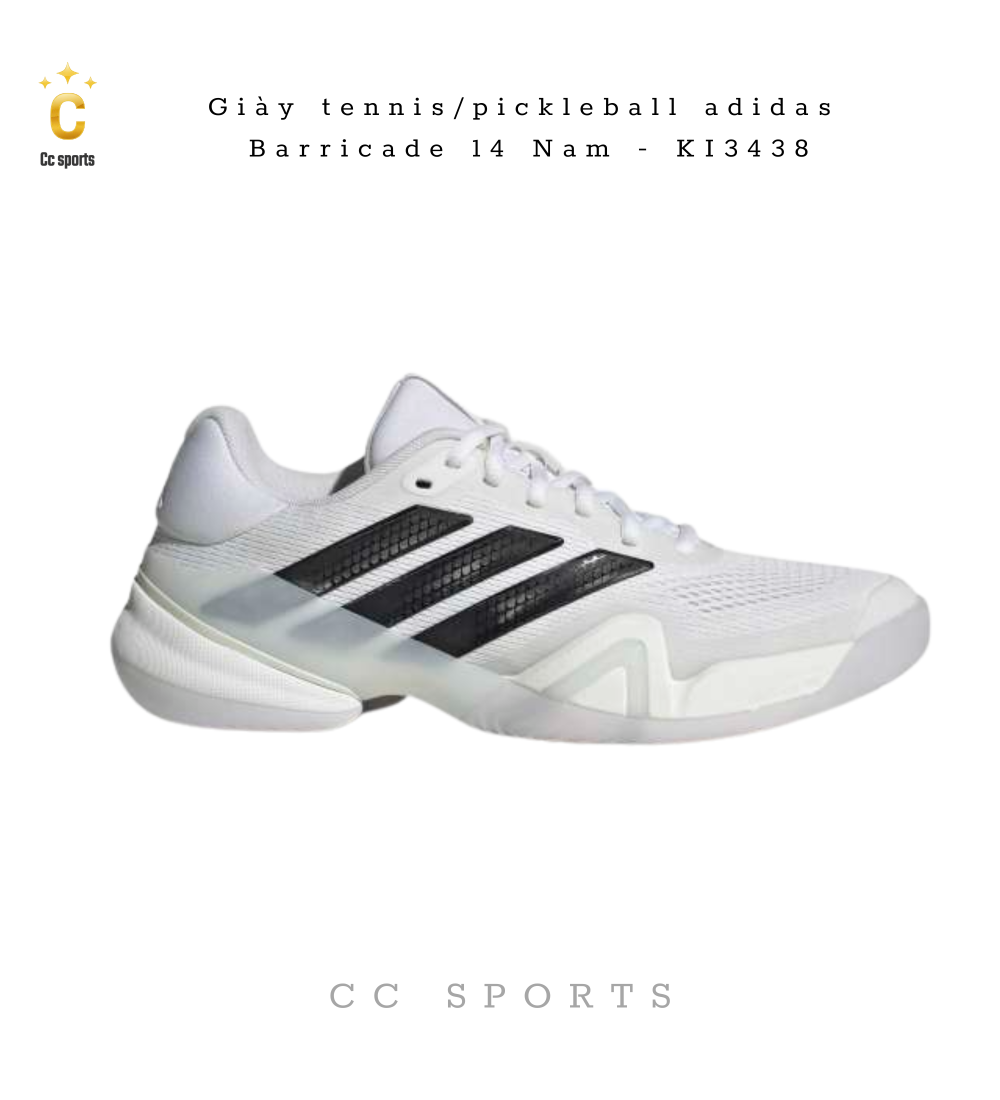 Giày tennis/pickleball adidas Barricade 14  KI3438