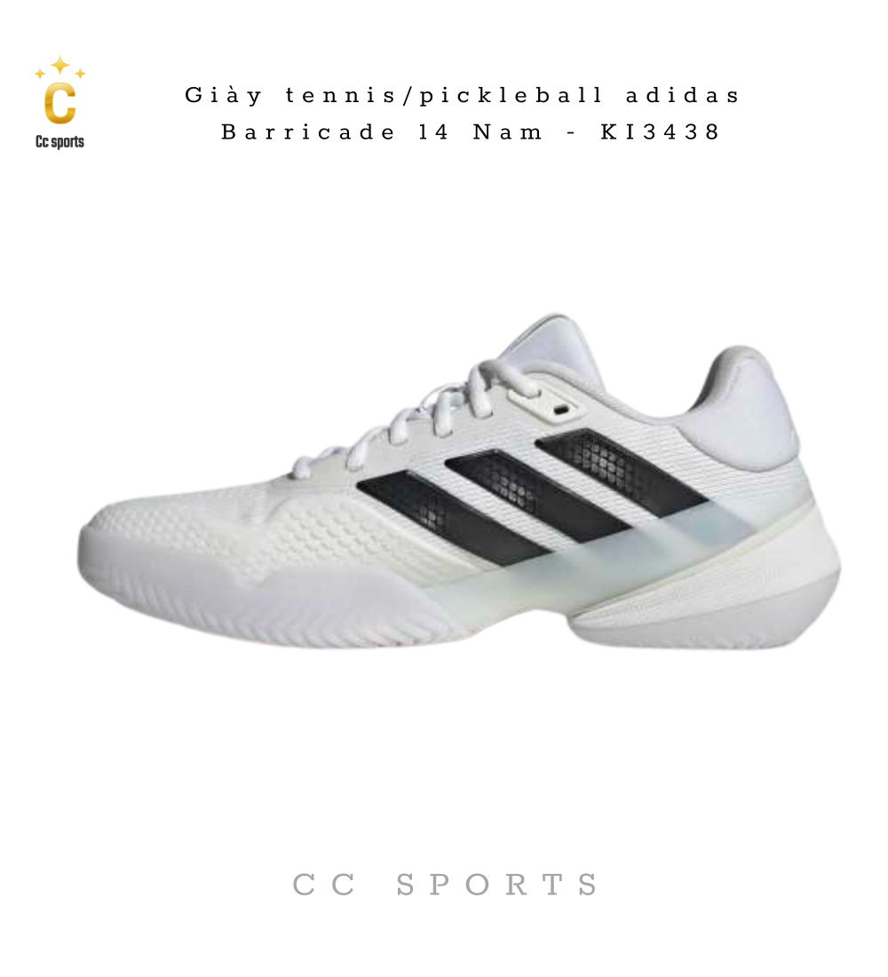 Giày tennis/pickleball adidas Barricade 14  KI3438