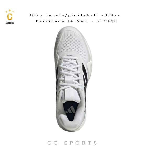 Giày tennis/pickleball adidas Barricade 14  KI3438