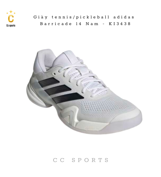 Giày tennis/pickleball adidas Barricade 14  KI3438