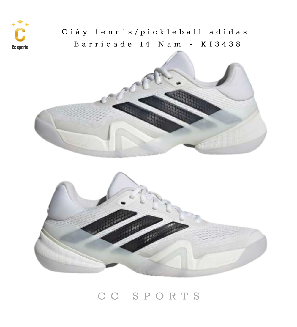 Giày tennis/pickleball adidas Barricade 14  KI3438