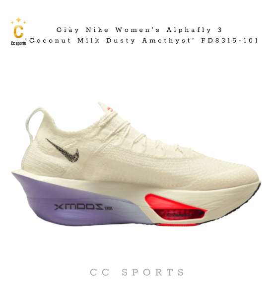 Giày Nike Women’s Alphafly 3 ‘Coconut Milk Dusty Amethyst’ FD8315-101
