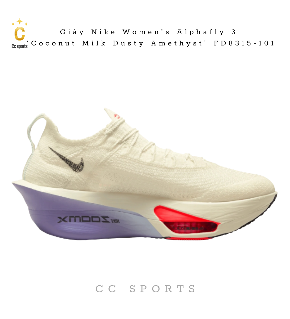 Giày Nike Women’s Alphafly 3 ‘Coconut Milk Dusty Amethyst’ FD8315-101