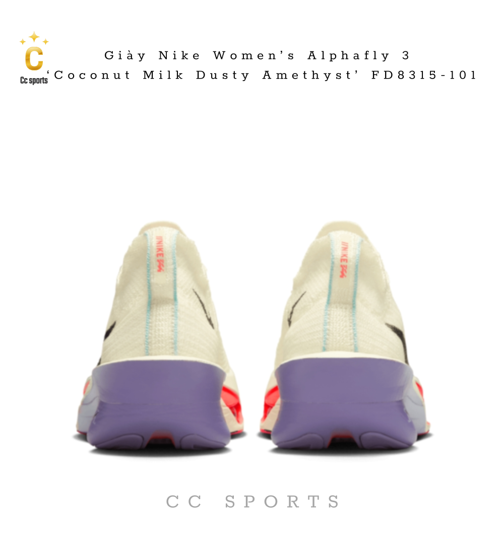Giày Nike Women’s Alphafly 3 ‘Coconut Milk Dusty Amethyst’ FD8315-101