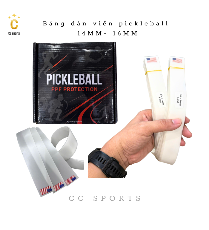 Băng dán viền pickleball  14MM- 16MM