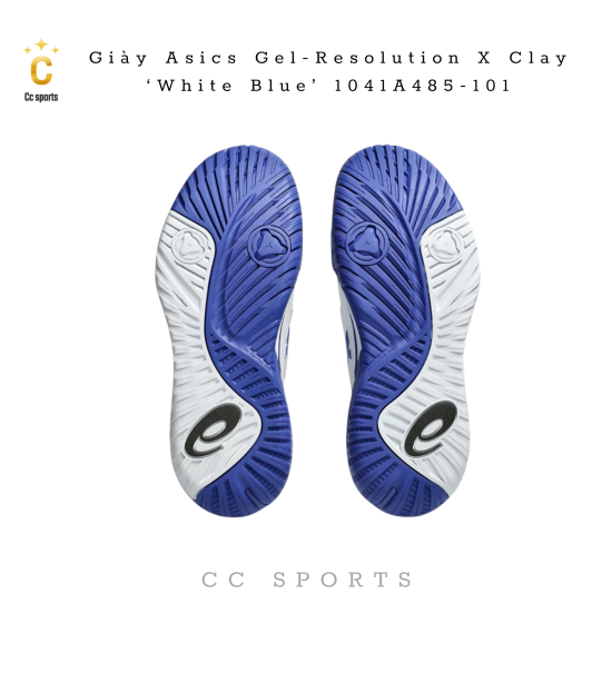 Giày Asics Gel-Resolution X Clay ‘White Blue’ 1041A485-101
