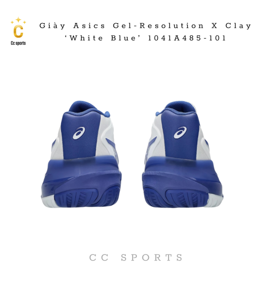 Giày Asics Gel-Resolution X Clay ‘White Blue’ 1041A485-101