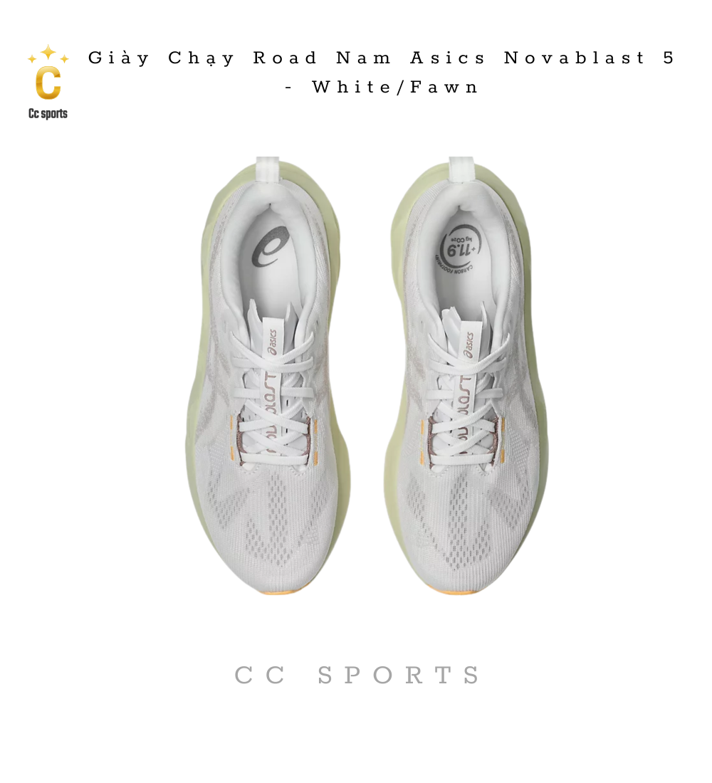 Giày Asics Novablast 5 ‘white’  MEN