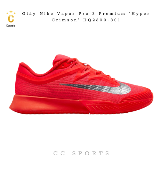Giày Nike Vapor Pro 3 Premium ‘Hyper Crimson’ HQ2600-801