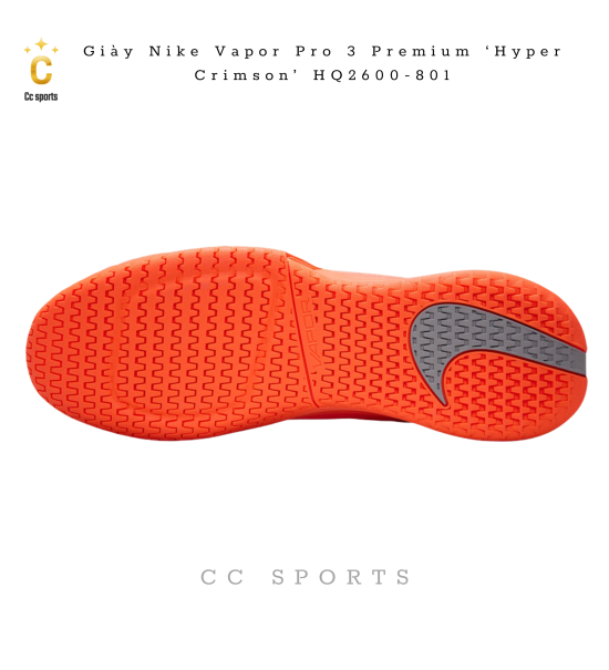 Giày Nike Vapor Pro 3 Premium ‘Hyper Crimson’ HQ2600-801