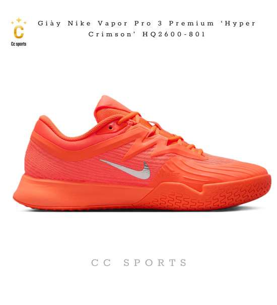 Giày Nike Vapor Pro 3 Premium ‘Hyper Crimson’ HQ2600-801