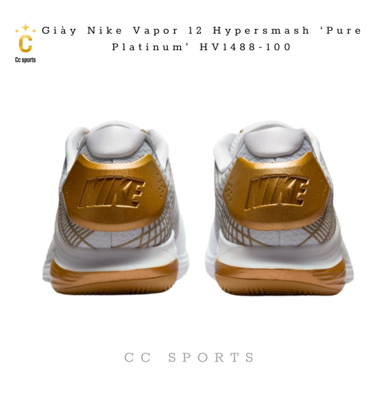 Giày Nike Vapor 12 Hypersmash ‘Pure Platinum’ HV1488-100