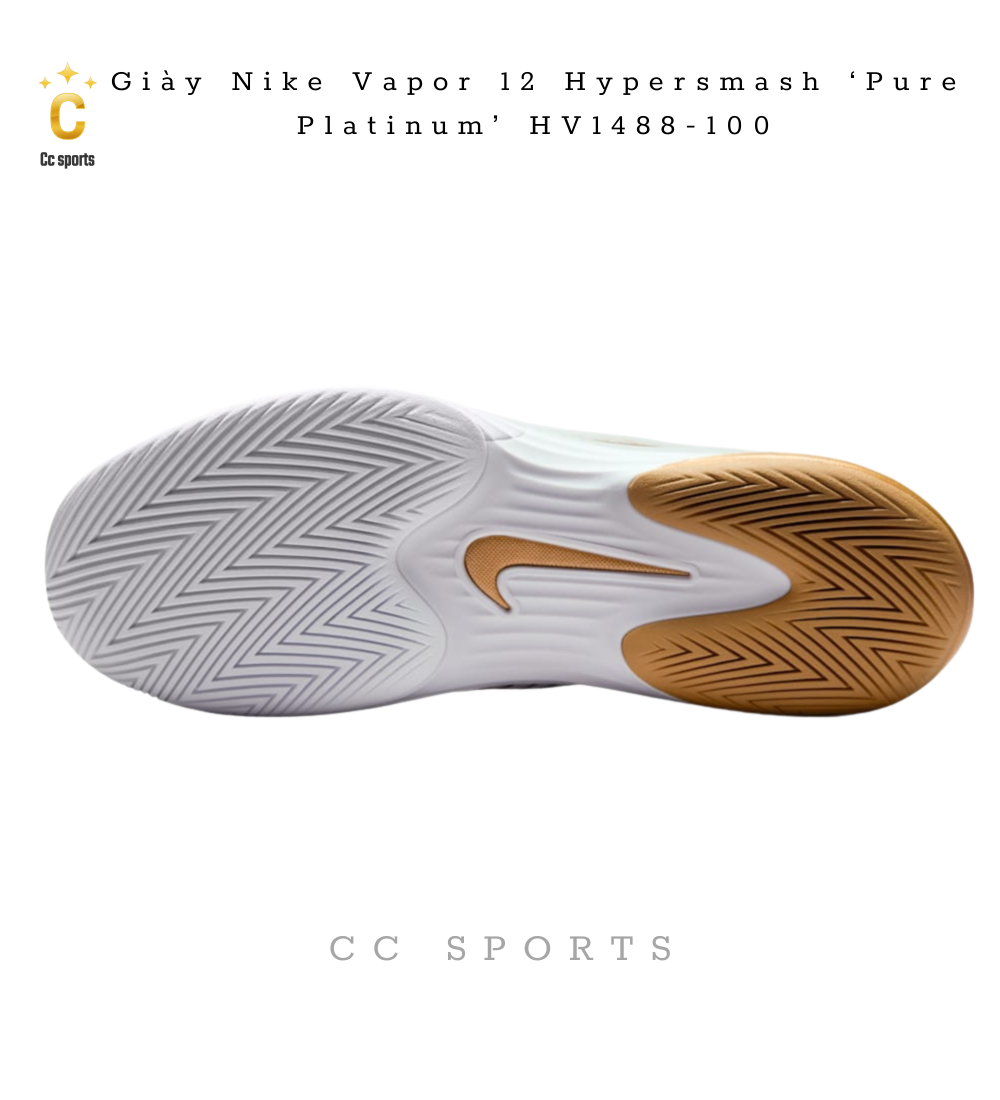 Giày Nike Vapor 12 Hypersmash ‘Pure Platinum’ HV1488-100
