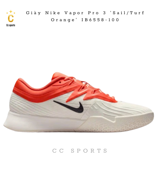 Giày Nike Vapor Pro 3 'Sail/Turf Orange' IB6558-100