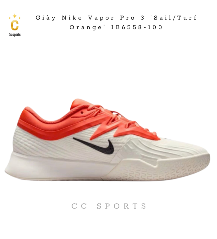 Giày Nike Vapor Pro 3 'Sail/Turf Orange' IB6558-100