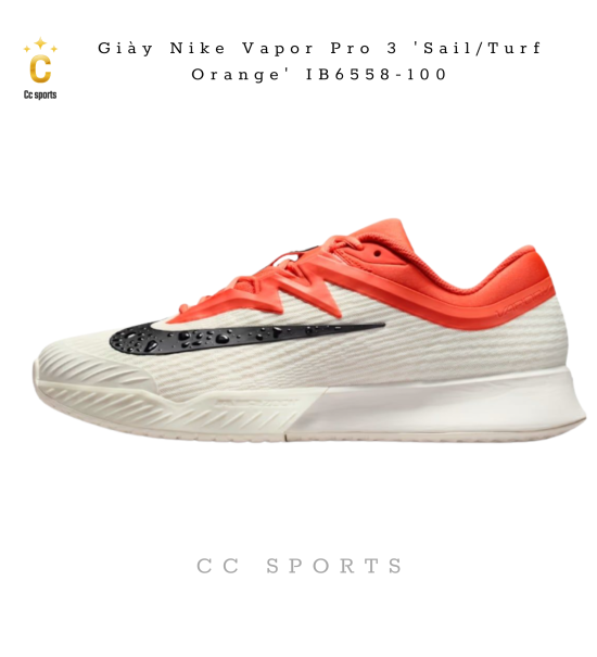 Giày Nike Vapor Pro 3 'Sail/Turf Orange' IB6558-100