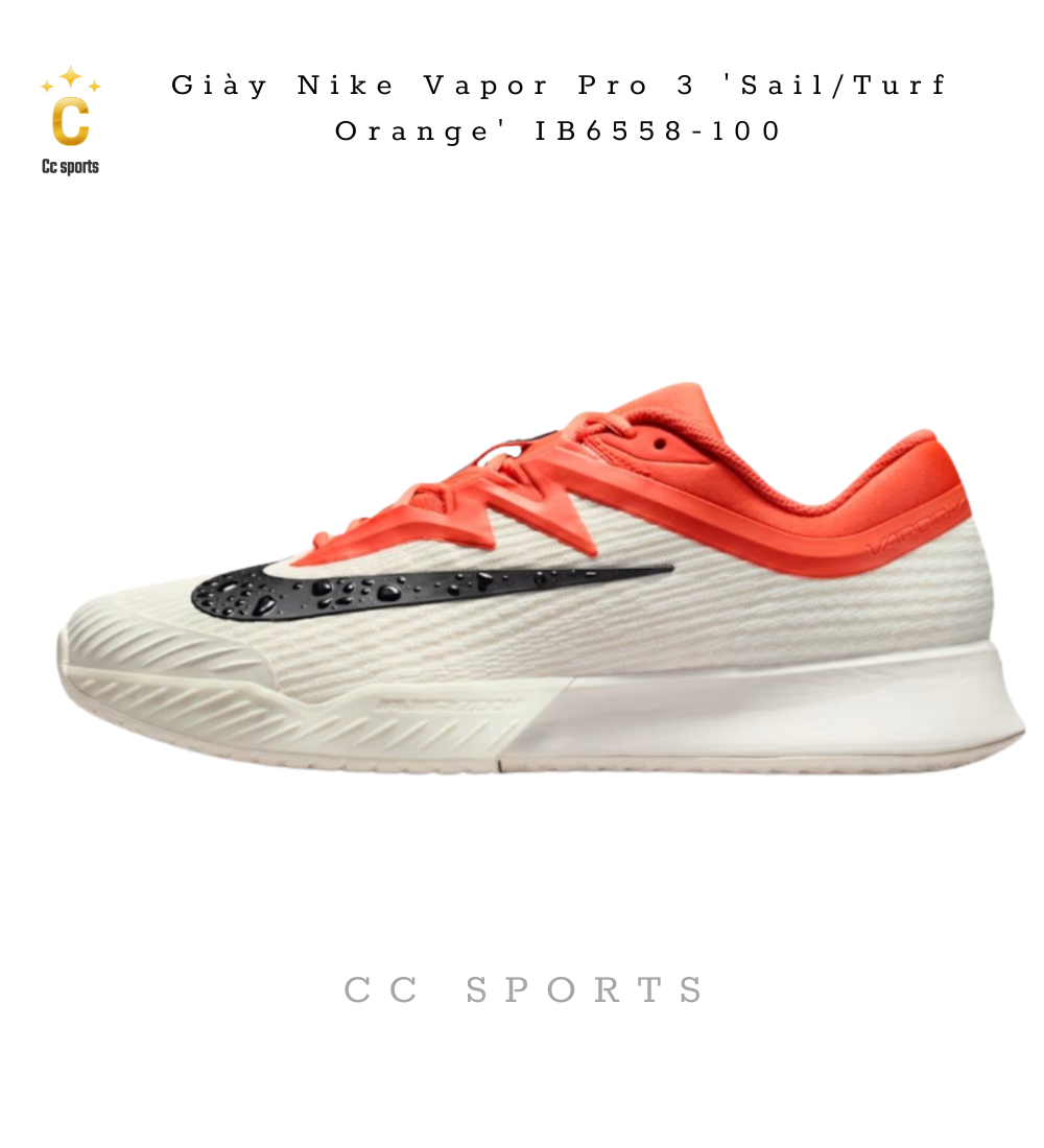 Giày Nike Vapor Pro 3 'Sail/Turf Orange' IB6558-100