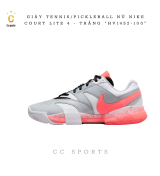 GIÀY TENNIS/PICKLEBALL NỮ NIKE COURT LITE 4 - TRẮNG “HV1452-100”