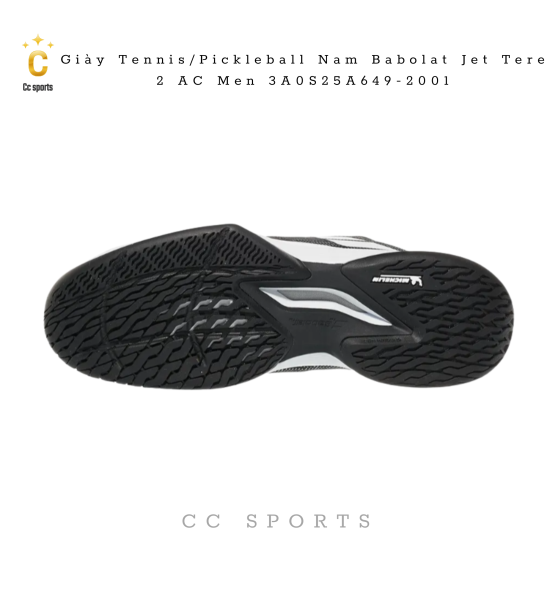 Giày Tennis/Pickleball Babolat Jet Tere 2 All Court Men ‘Black White’ 3A0S25A649-2001