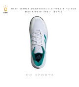 Giày adidas Gamecourt 2.0 Tennis “Cloud White/Pure Teal” JP7722