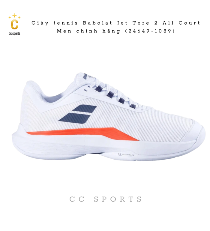 Giày tennis Babolat Jet Tere 2 All Court Men chính hãng (24649-1089)