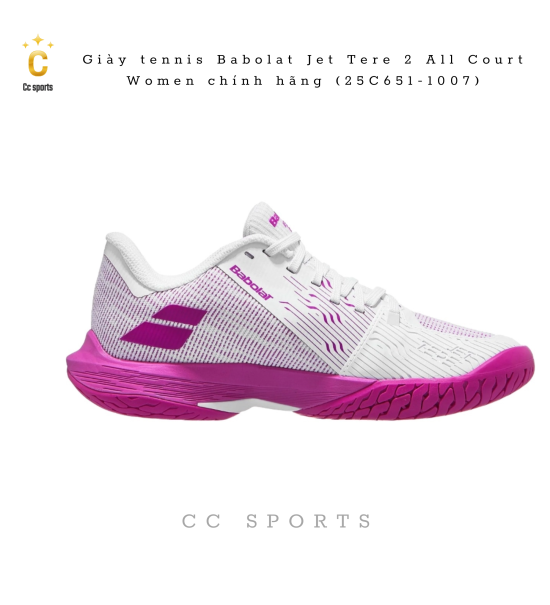 Giày tennis Babolat Jet Tere 2 All Court Women chính hãng (25C651-1007)