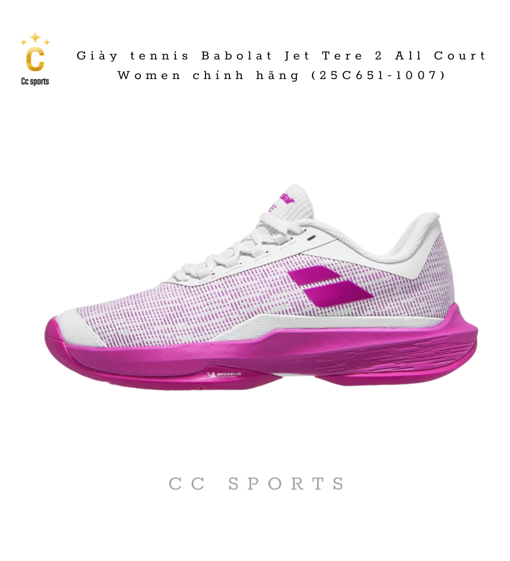 Giày tennis Babolat Jet Tere 2 All Court Women chính hãng (25C651-1007)