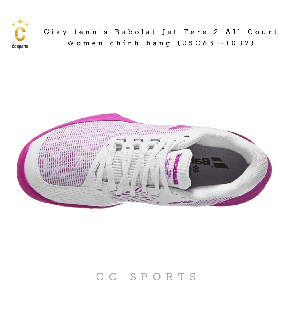 Giày tennis Babolat Jet Tere 2 All Court Women chính hãng (25C651-1007)