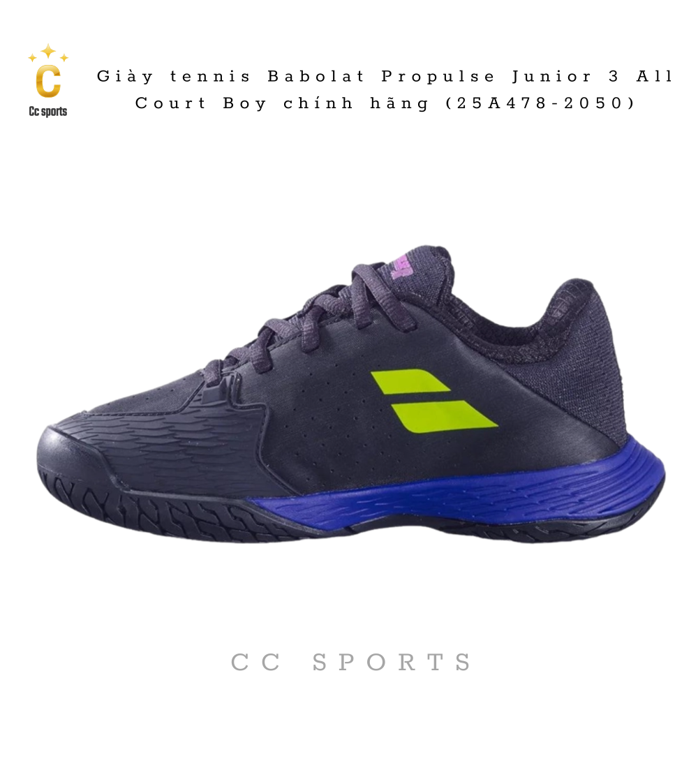 Giày tennis Babolat Propulse Junior 3 All Court Boy chính hãng (25A478-2050)